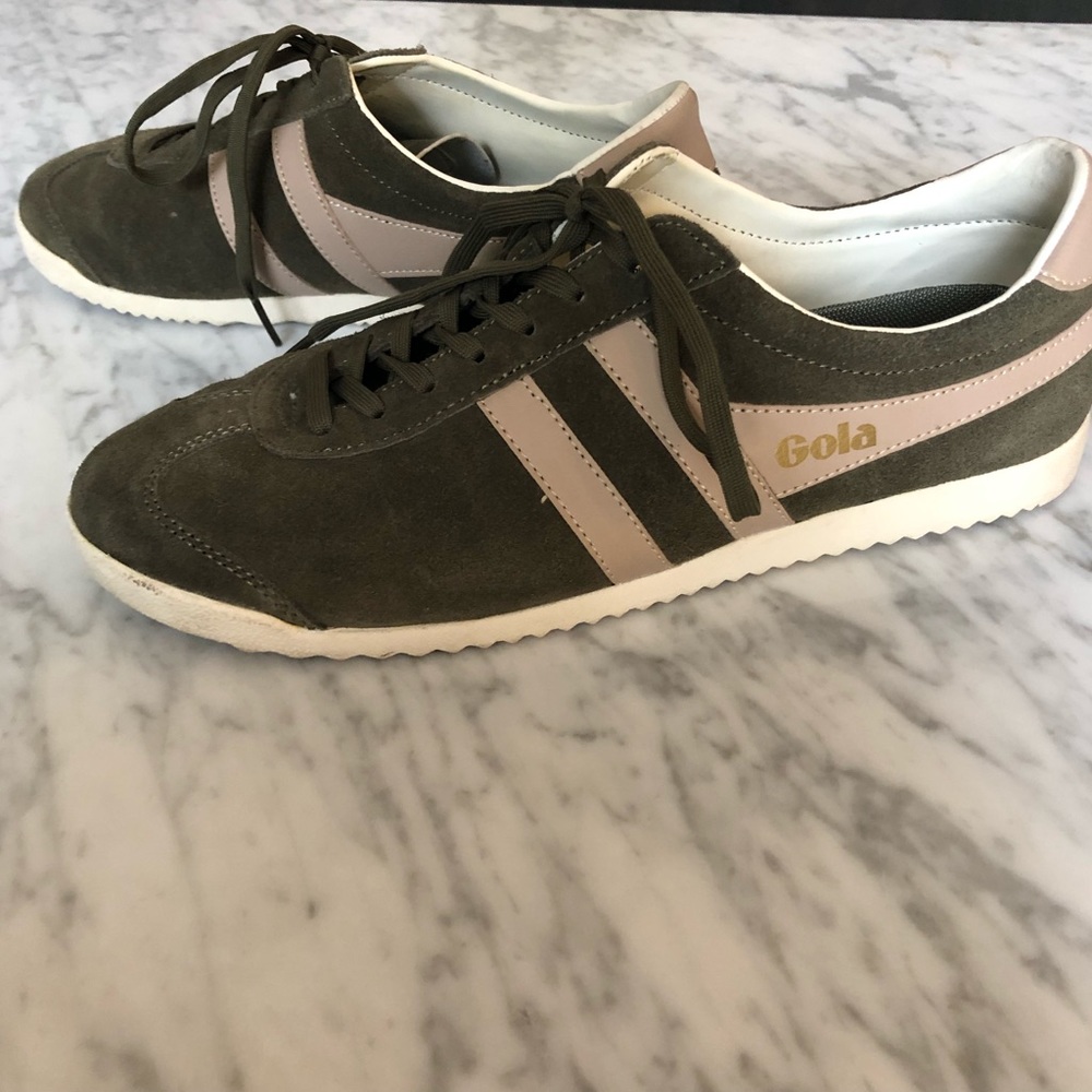 Gola Bullet Sneaker Women Suede in Khaki 9
